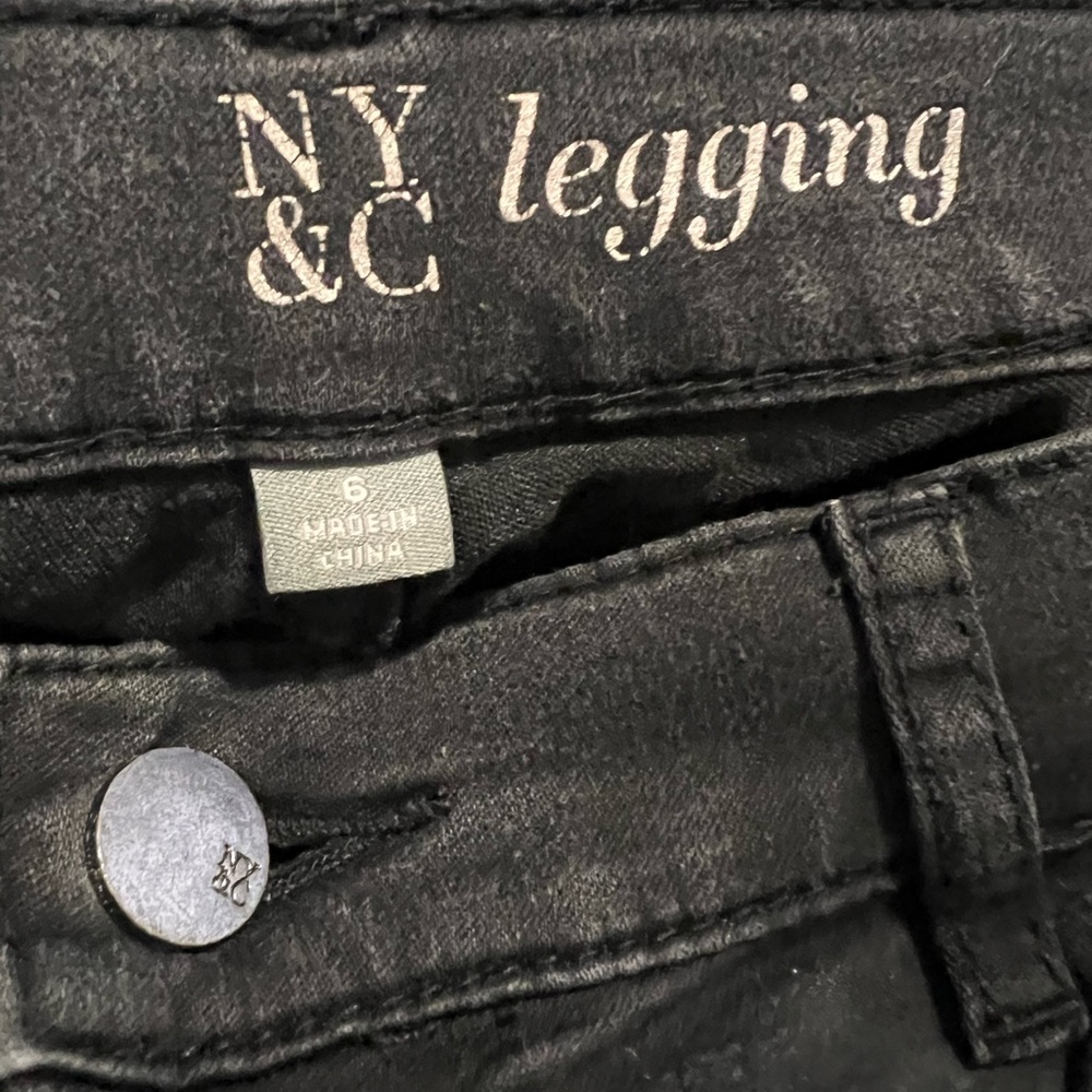 New York & Company High Rise Black Jeans - Picture 2 of 2